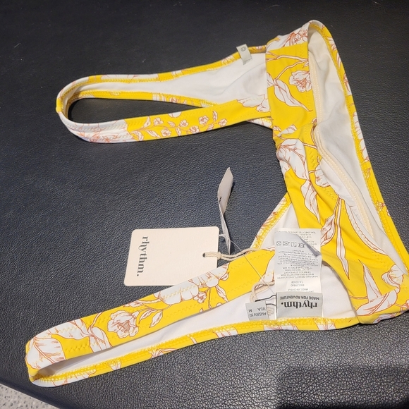 RHYTHM Vanuatu High Cut Bikini Bottoms💛 medium New with tags - Picture 9 of 11
